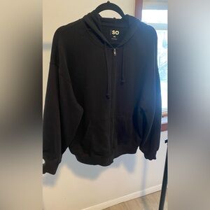 SO oversized black hoodie